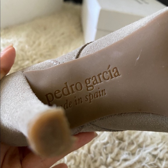 Pedro Garcia Yarcli  Grey Suede Heel PRICE IS FIRM!!! - Picture 3 of 4